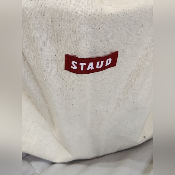 Staud Britt Croc Embossed Leather Bucket Bag NWT - Picture 5 of 12